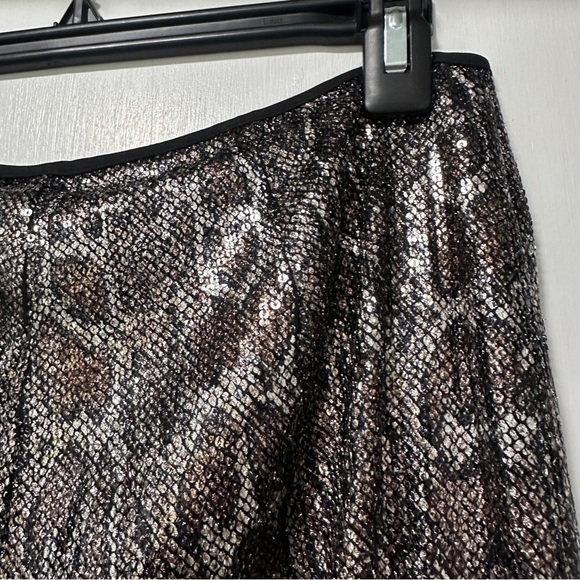 Anthropologie Sequin Snake Joni Pants Women’s Size 6 NWT Brown Gray Animal Print - Picture 13 of 16